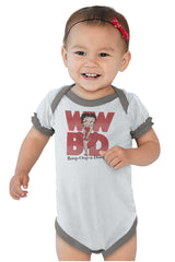 Blowing Dress Baby Ruffled Trim Romper-Direct To Garment Print-Brisco Baby