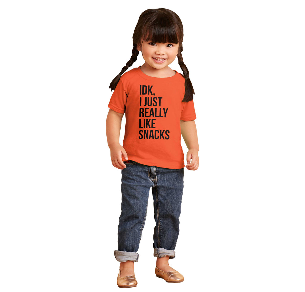 Really Like Snacks Infant Toddler T Shirt-Direct To Garment Print-Brisco Baby