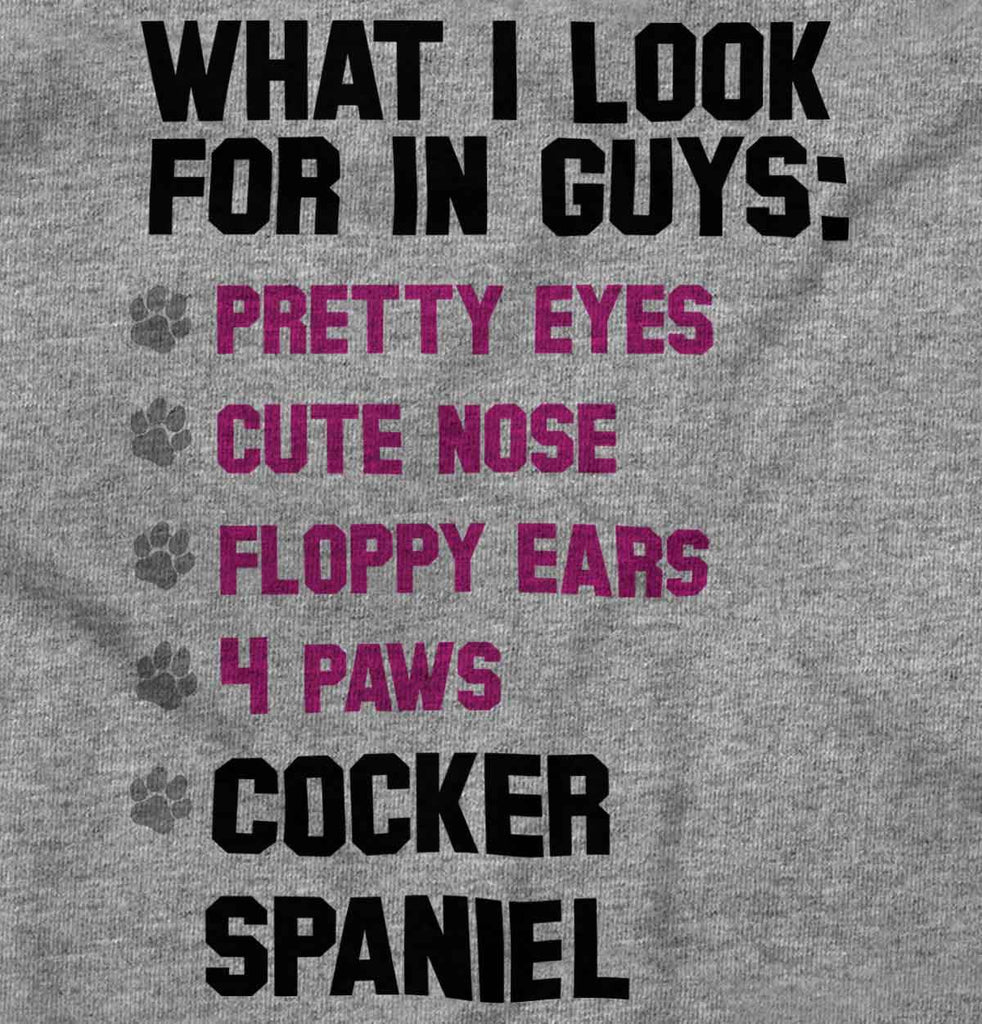 Cocker Spaniel List Romper Bodysuit-Direct To Garment Print-Brisco Baby