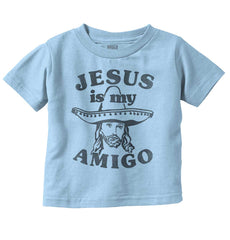 Amigo Jesus Infant Toddler T Shirt-Direct To Garment Print-Brisco Baby