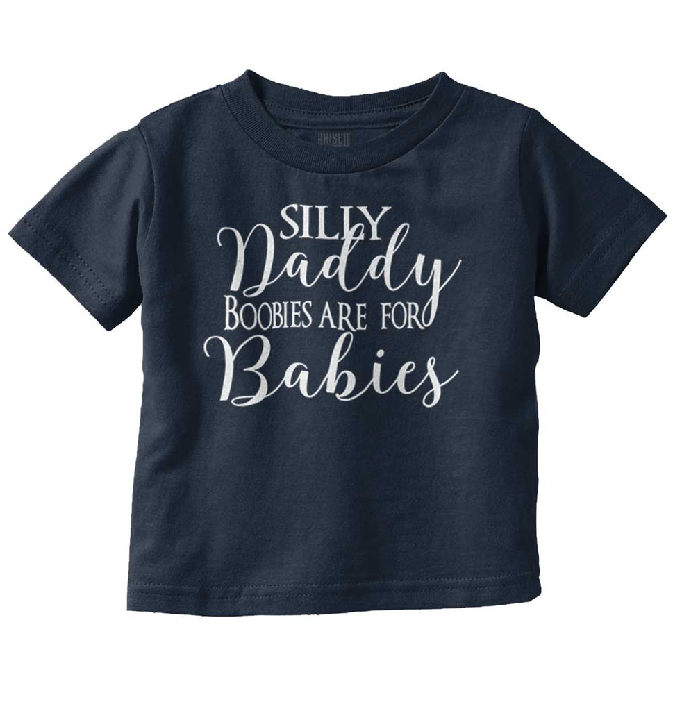 Boobies For Babies Infant Toddler T Shirt-Direct To Garment Print-Brisco Baby