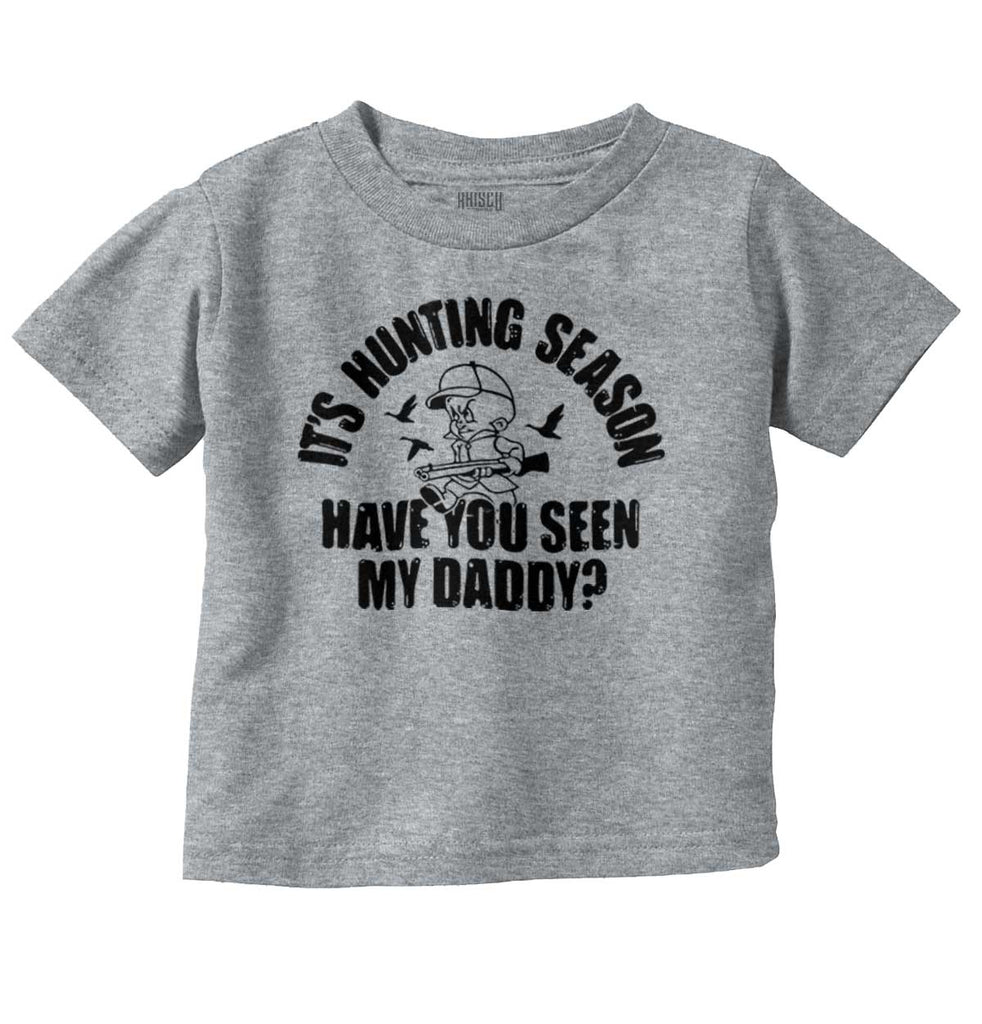 Where is Dad Hunting Infant Toddler T Shirt-Direct To Garment Print-Brisco Baby