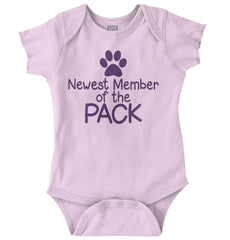 Member of the Pack Romper Bodysuit-Direct To Garment Print-Brisco Baby