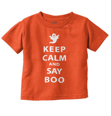 Say Boo Infant Toddler T Shirt-Direct To Garment Print-Brisco Baby