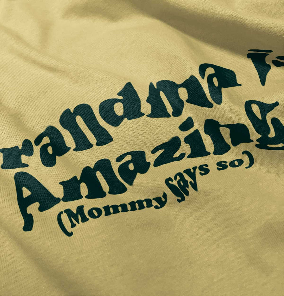 Grandma Amazing Infant Toddler T Shirt-Direct To Garment Print-Brisco Baby