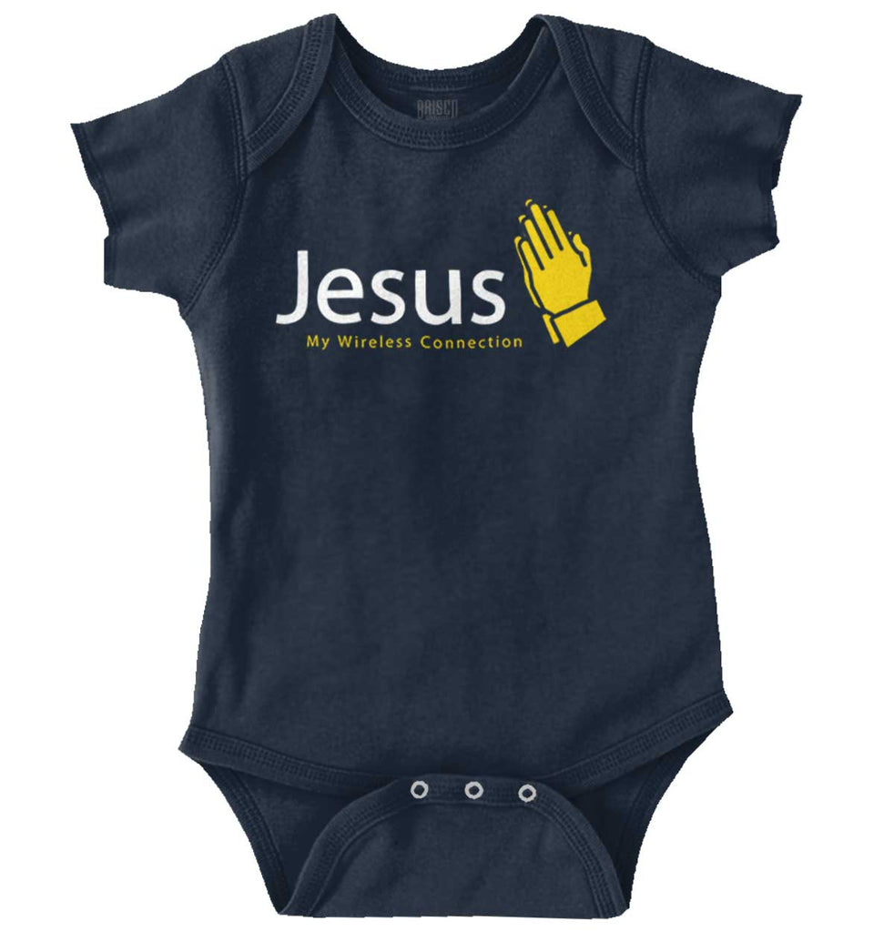 Jesus Connection Romper Bodysuit-Direct To Garment Print-Brisco Baby