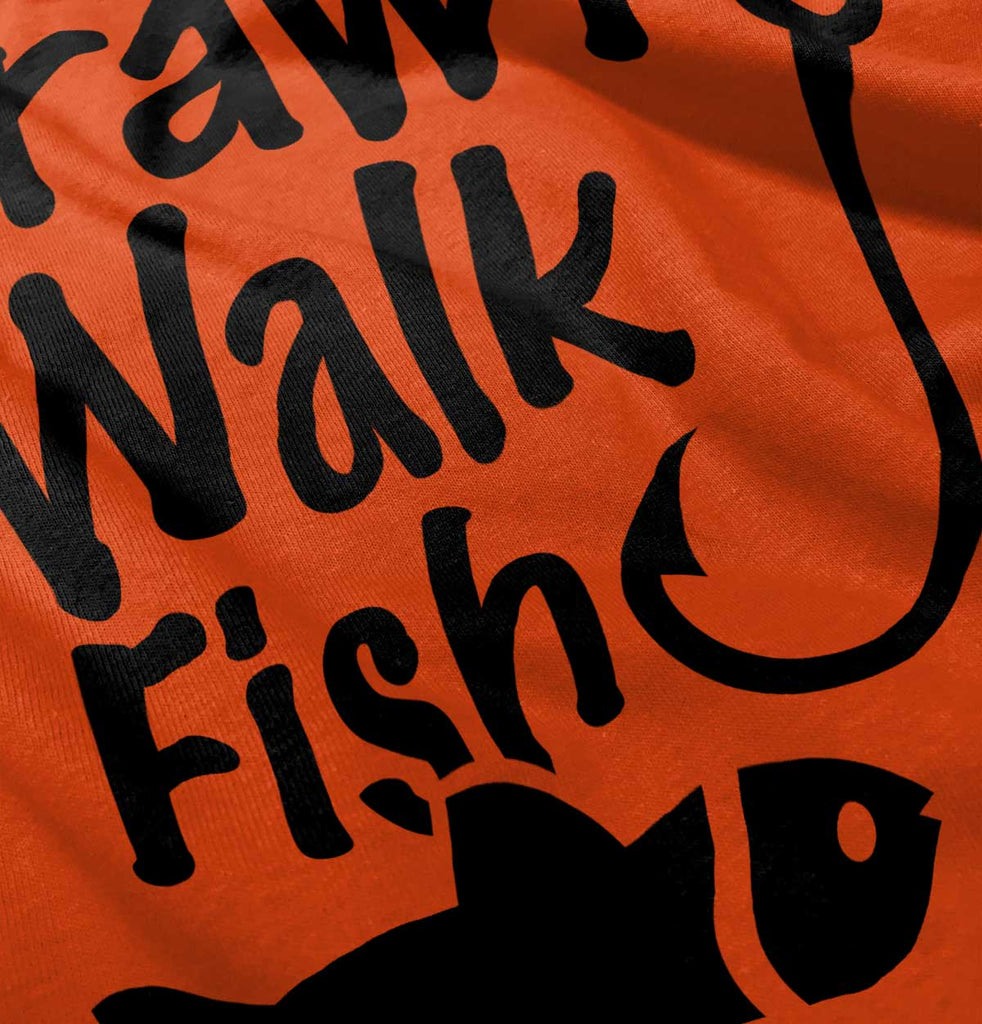 Crawl Walk Fish Romper Bodysuit-Direct To Garment Print-Brisco Baby