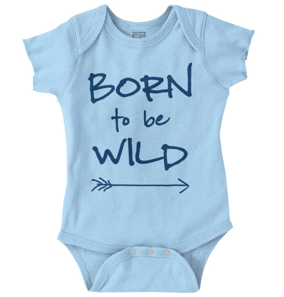 Born To Be Wild Romper Bodysuit-Direct To Garment Print-Brisco Baby