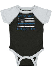 Daddy's Life Raglan Romper Bodysuit-Direct To Garment Print-Brisco Baby
