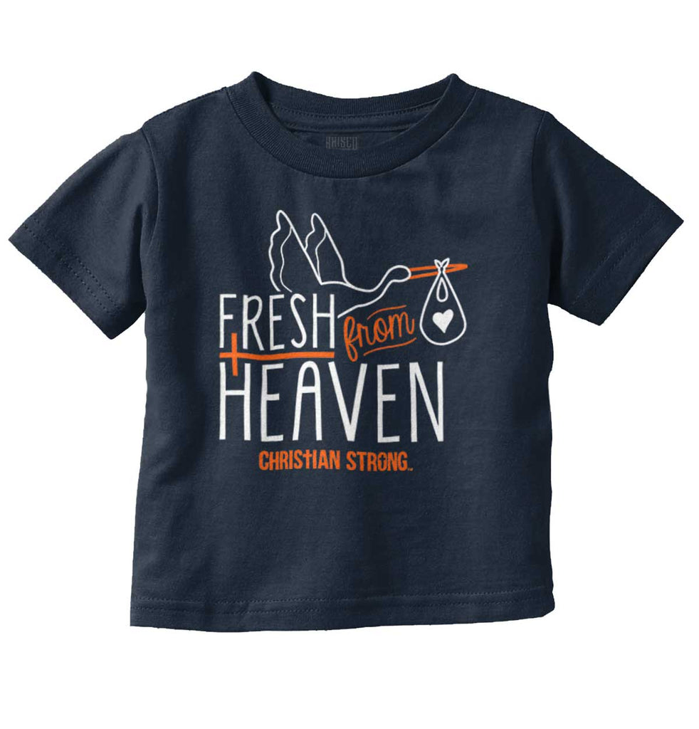 Fresh From Heaven Infant Toddler T Shirt-Direct To Garment Print-Brisco Baby