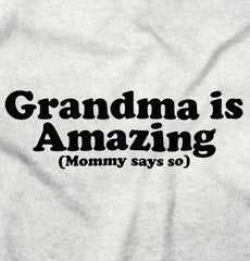 Grandma Amazing Infant Toddler T Shirt-Direct To Garment Print-Brisco Baby