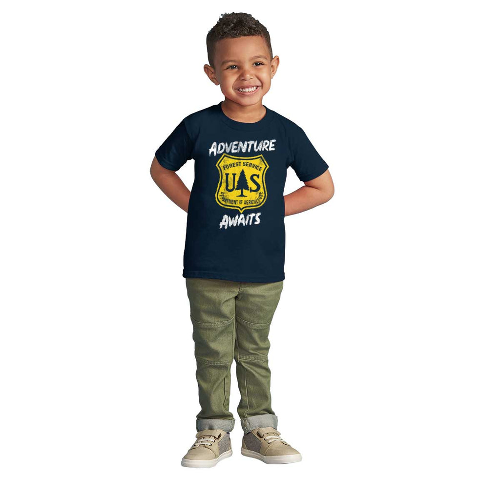 Adventure Awaits Infant Toddler T Shirt-Direct To Garment Print-Brisco Baby