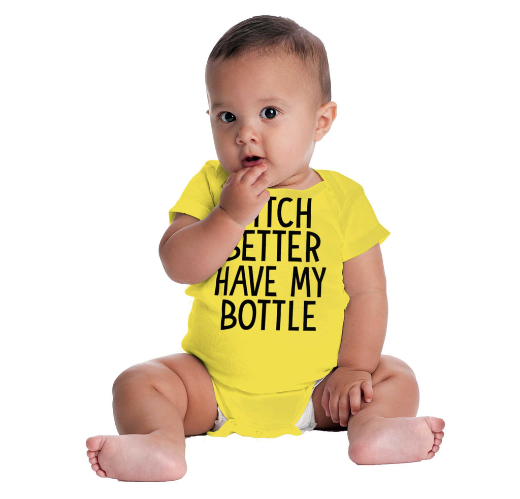 My Bottle Romper Bodysuit-Direct To Garment Print-Brisco Baby