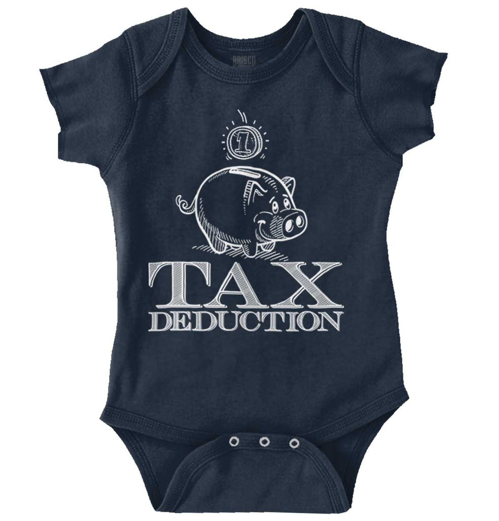 Cutest Tax Deduction Romper Bodysuit-Direct To Garment Print-Brisco Baby