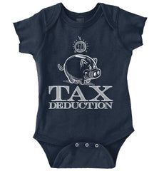 Cutest Tax Deduction Romper Bodysuit-Direct To Garment Print-Brisco Baby