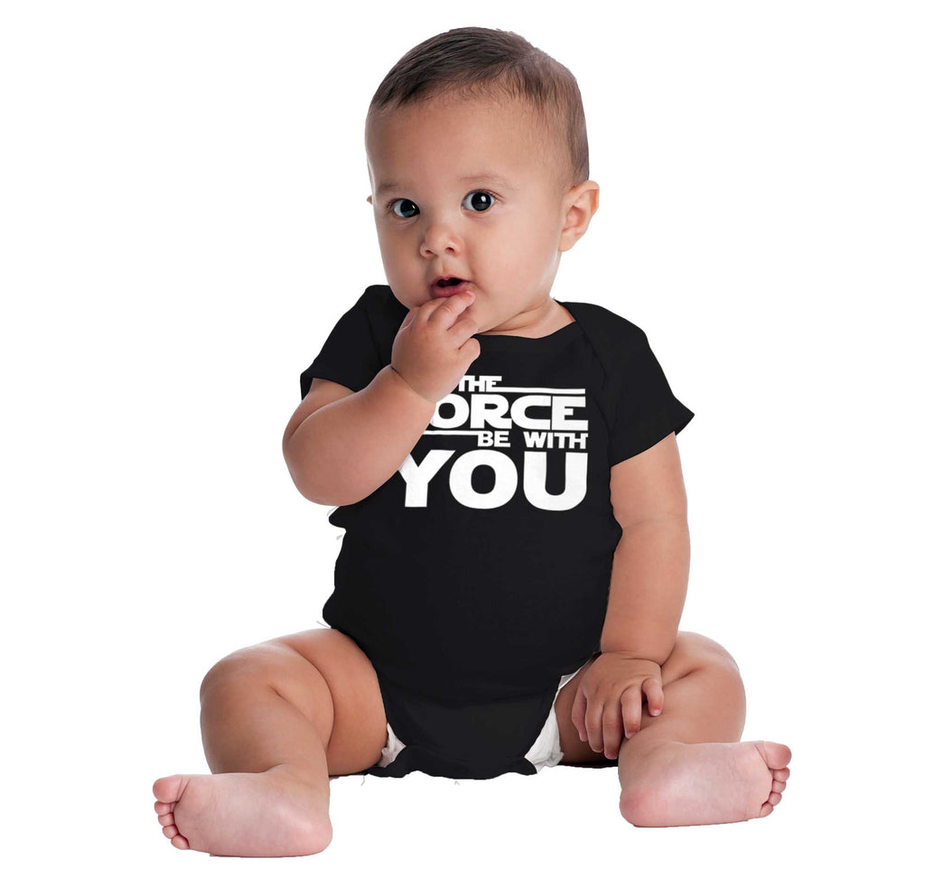 Force Be With You Romper Bodysuit-Direct To Garment Print-Brisco Baby