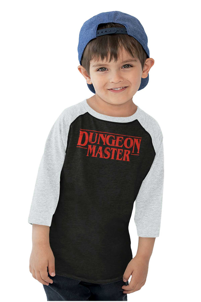 Dungeon Masters TV Show Nerd Toddler Baseball-Direct To Garment Print-Brisco Baby