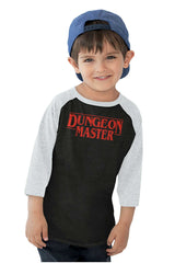 Dungeon Masters TV Show Nerd Toddler Baseball-Direct To Garment Print-Brisco Baby