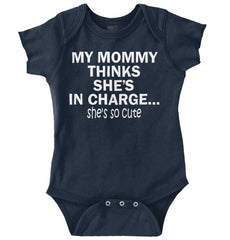 She's So Cute Romper Bodysuit-Direct To Garment Print-Brisco Baby