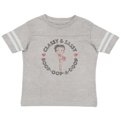 Classy Boop Toddler Football Jersey Tee-Direct To Garment Print-Brisco Baby