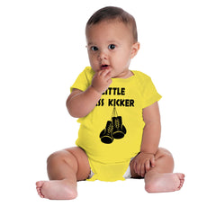 Little Ass Kicker Romper Bodysuit-Direct To Garment Print-Brisco Baby