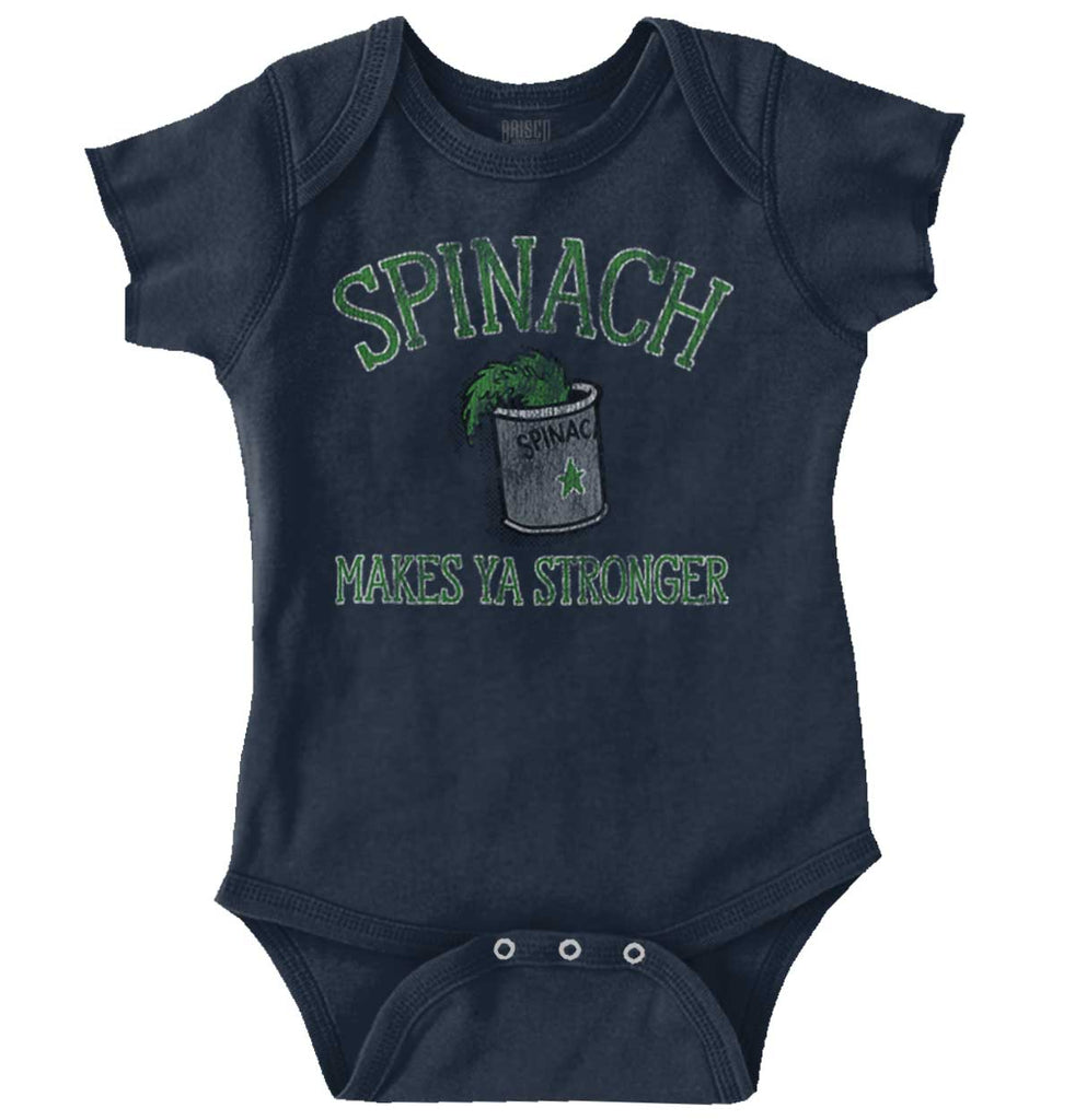 Spinach Strong Romper Bodysuit-Direct To Garment Print-Brisco Baby