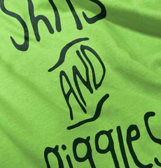 Shits and Giggles Infant Toddler T Shirt-Direct To Garment Print-Brisco Baby