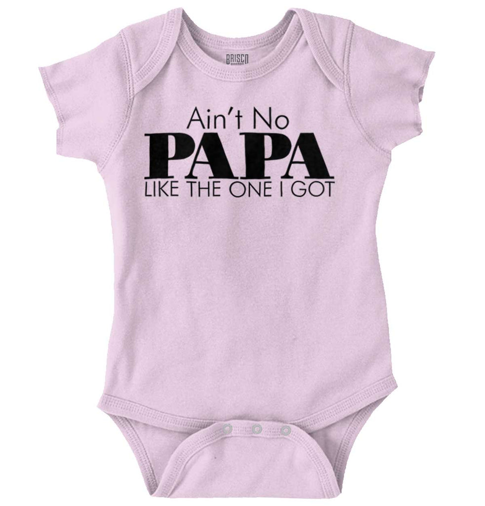 Ain't No Papa Like Mine Romper Bodysuit-Direct To Garment Print-Brisco Baby