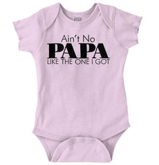 Ain't No Papa Like Mine Romper Bodysuit-Direct To Garment Print-Brisco Baby