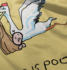 Stork Infant Toddler T Shirt-Direct To Garment Print-Brisco Baby