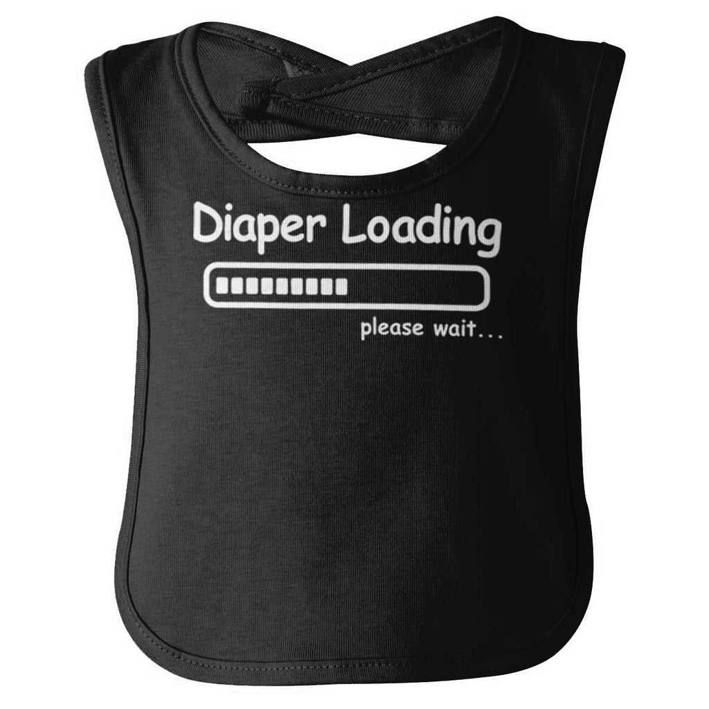 Diaper Loading Infant Baby Bib-Direct To Garment Print-Brisco Baby