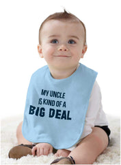 My Uncle Big Deal Infant Baby Bib-Direct To Garment Print-Brisco Baby