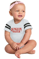 Dungeon Masters TV Show Nerd Football Romper Bodysuit-Direct To Garment Print-Brisco Baby