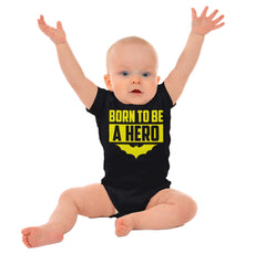 Born Batman Romper Bodysuit-Misc-Brisco Baby