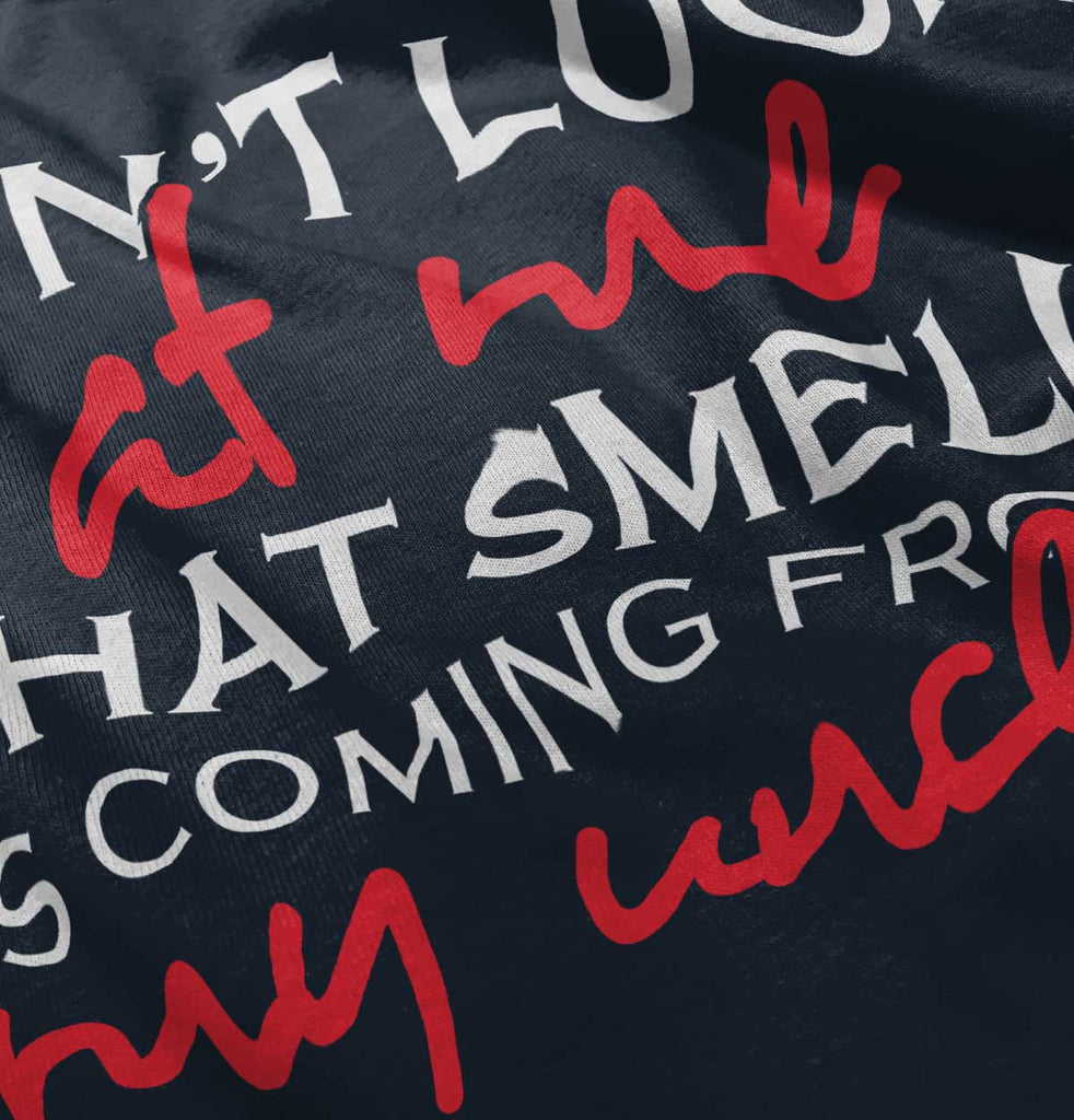 That Smell Baby Ruffled Trim Romper-Direct To Garment Print-Brisco Baby