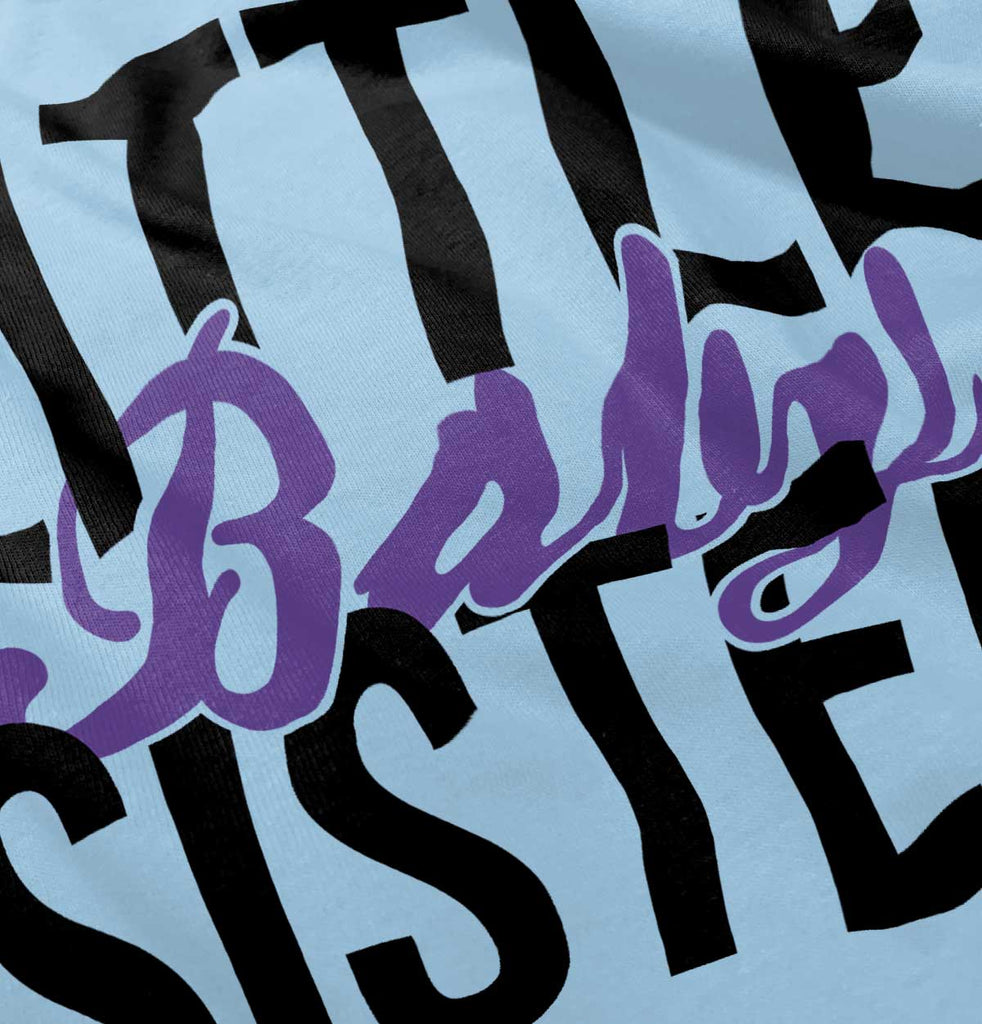 Little Baby Sister Infant Baby Bib-Direct To Garment Print-Brisco Baby