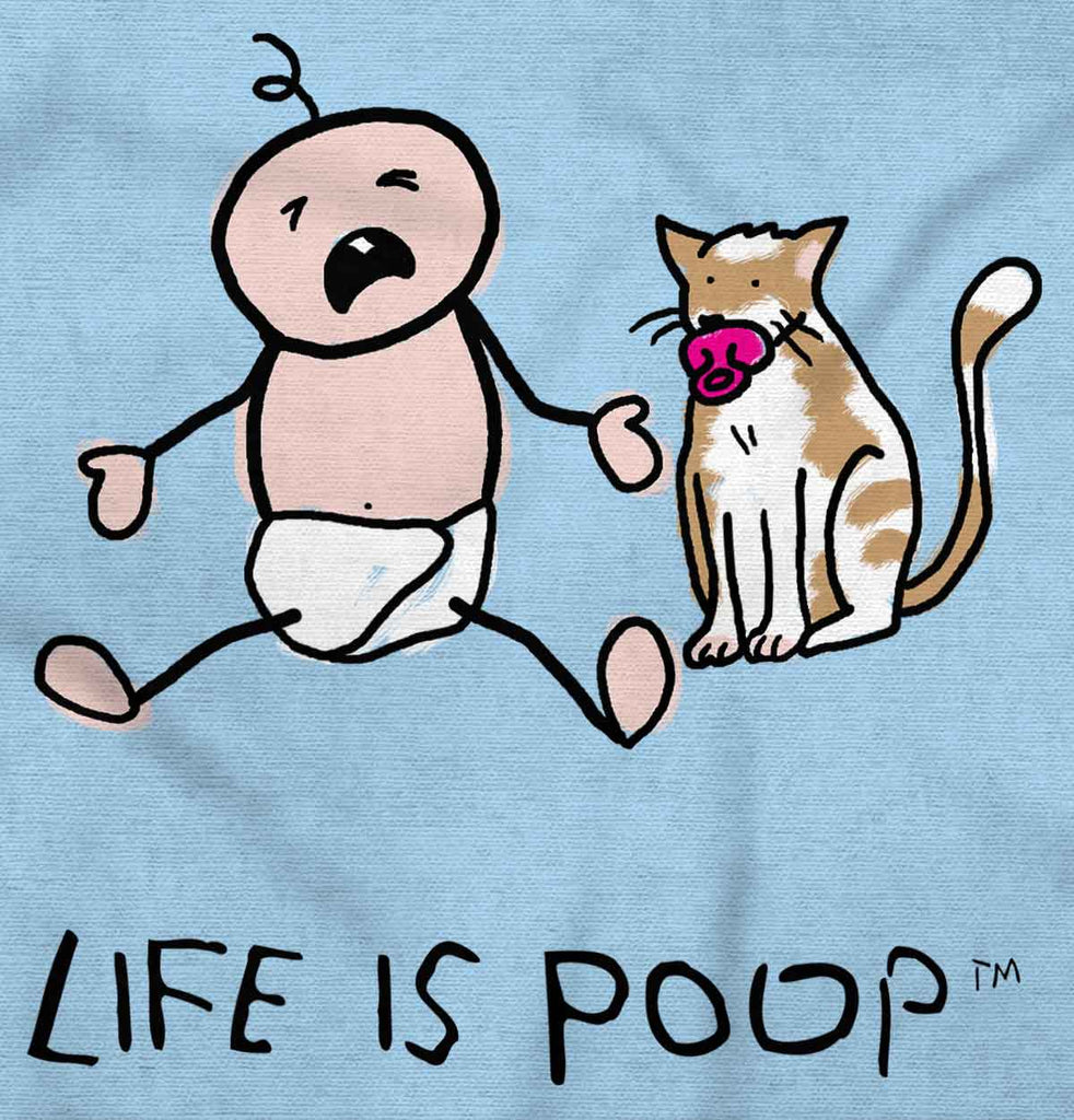 Cat Pacifier Infant Toddler T Shirt-Direct To Garment Print-Brisco Baby