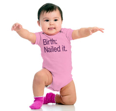 Nailed It Romper Bodysuit-Direct To Garment Print-Brisco Baby
