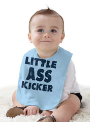 Ass Kicker Infant Baby Bib-Direct To Garment Print-Brisco Baby