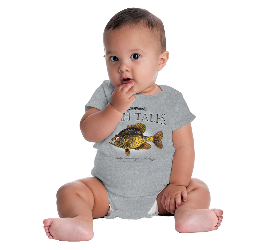 Bushy Browed Snaggle Romper Bodysuit-Direct To Garment Print-Brisco Baby