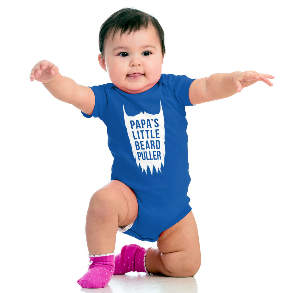 Papa's Little Bread Puller Romper Bodysuit-Direct To Garment Print-Brisco Baby