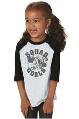 Squad Goals Toddler Baseball-Direct To Garment Print-Brisco Baby