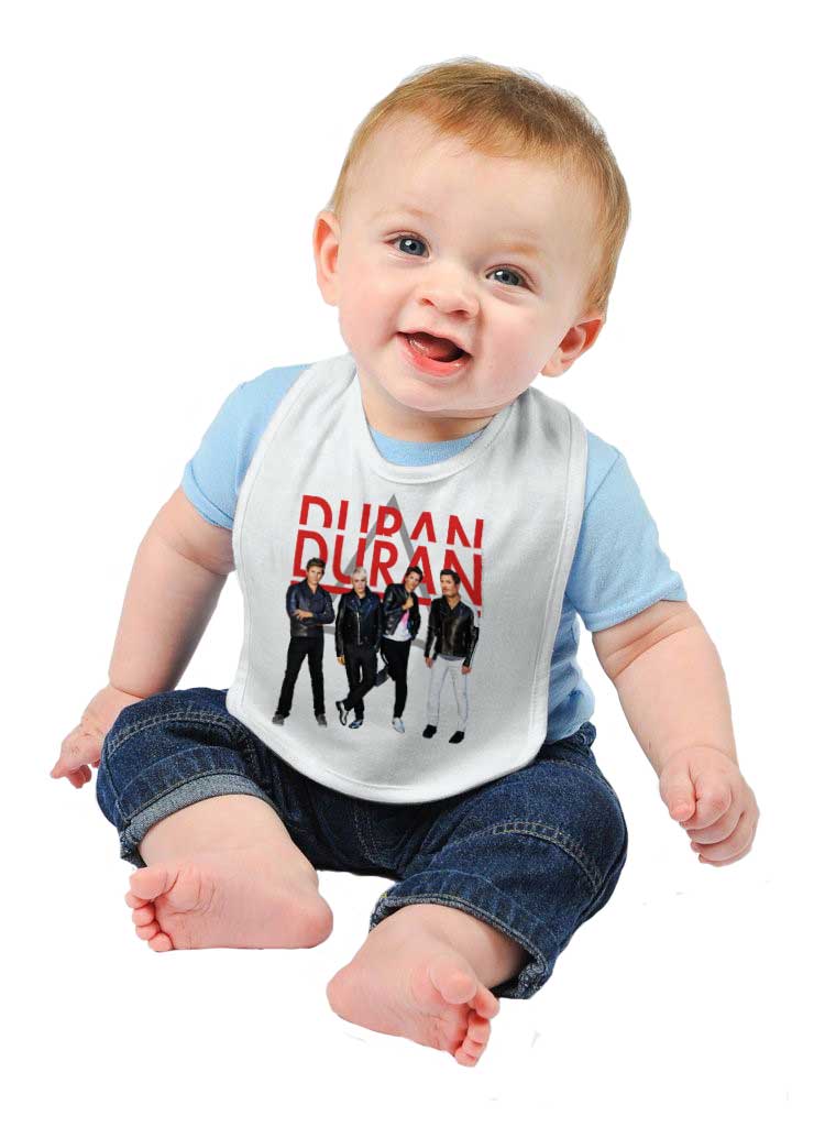 Duran Duran Photo Infant Baby Bib-Direct To Garment Print-Brisco Baby