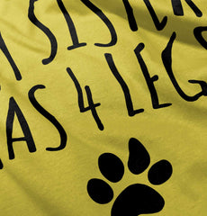 Sister has 4 legs Romper Bodysuit-Direct To Garment Print-Brisco Baby