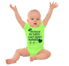 Can't Resist Nurses Romper Bodysuit-Direct To Garment Print-Brisco Baby