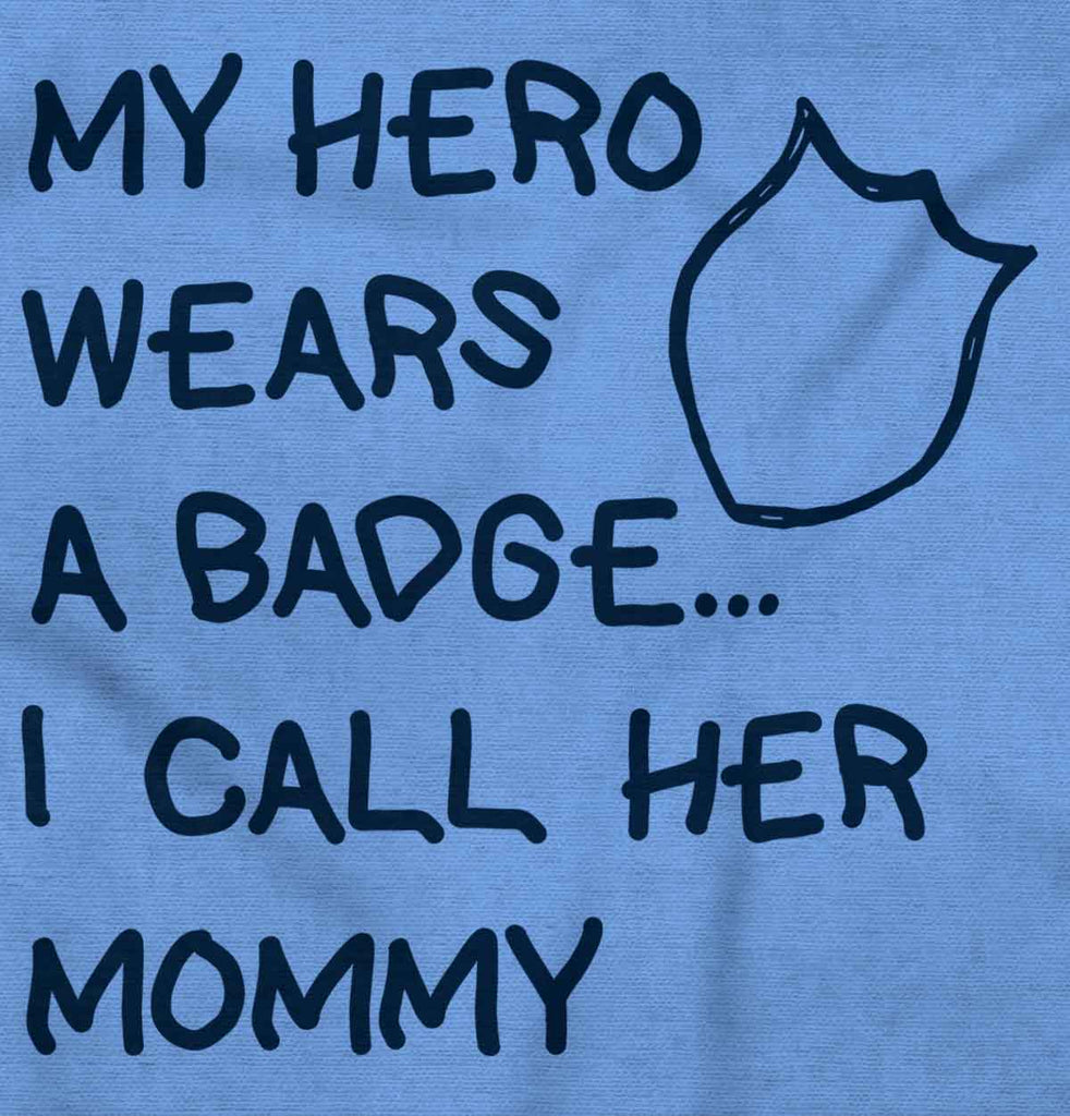 Hero Wears Badge Toddler Baseball-Direct To Garment Print-Brisco Baby