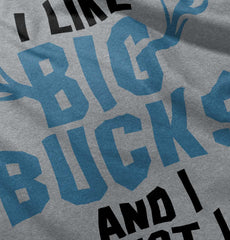 I Like Big Bucks Toddler Football Jersey Tee-Direct To Garment Print-Brisco Baby