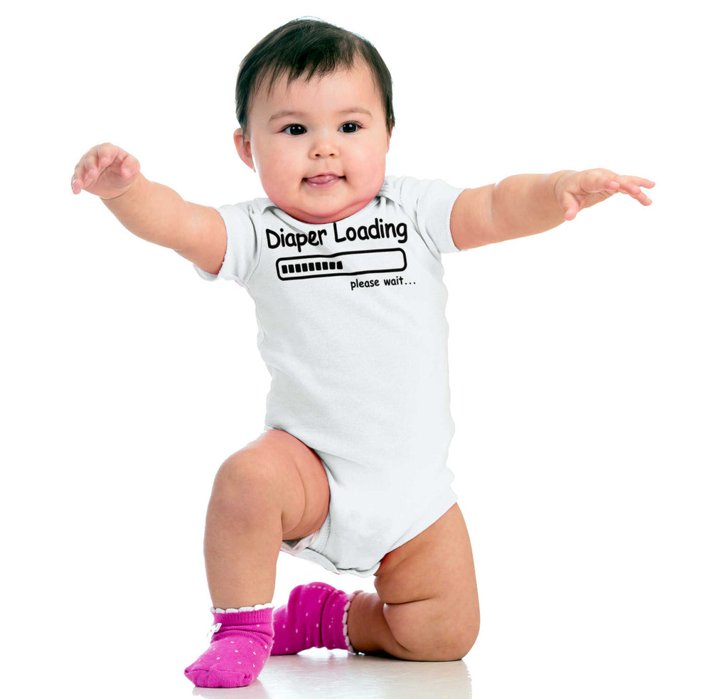 Diaper Loading Romper Bodysuit-Direct To Garment Print-Brisco Baby