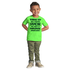 Get A Drink Infant Toddler T Shirt-Direct To Garment Print-Brisco Baby