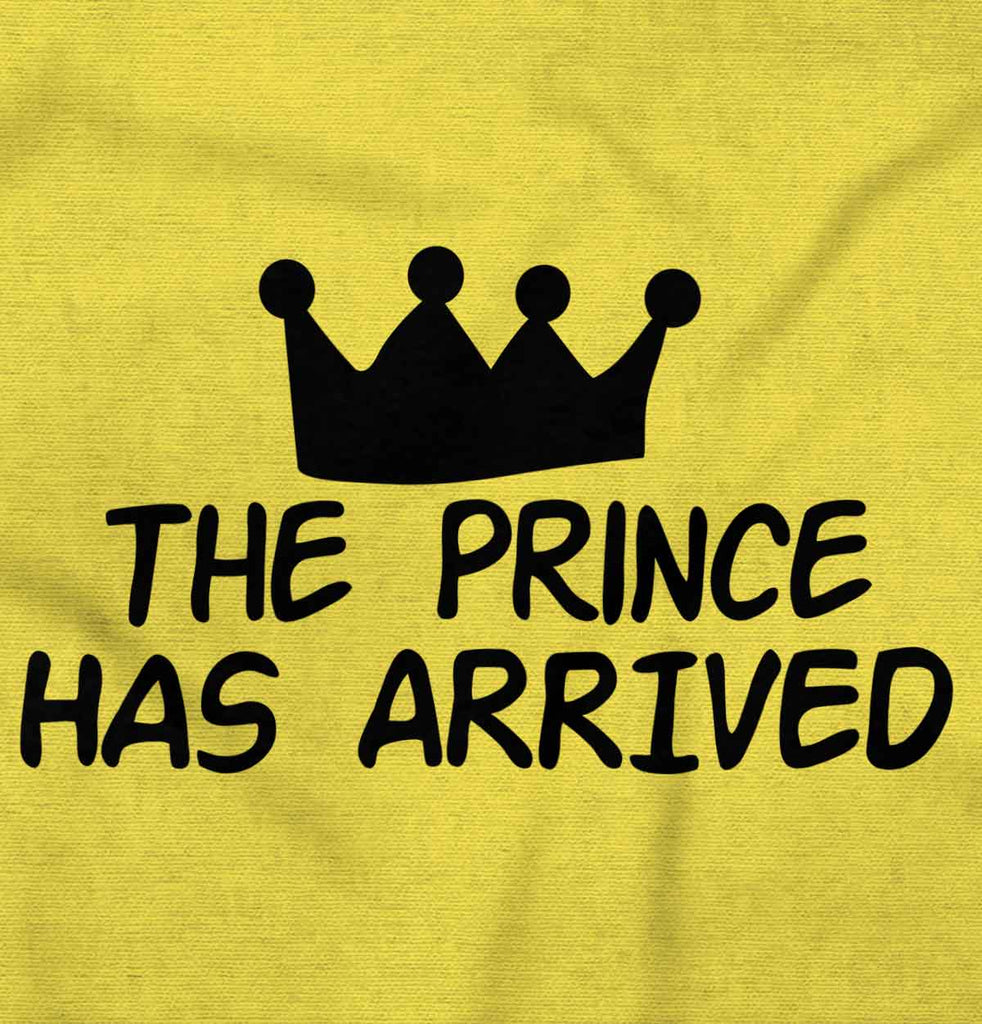 The Prince Has Arrived Romper Bodysuit-Direct To Garment Print-Brisco Baby